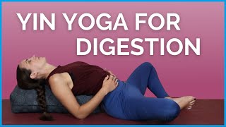 Yin Yoga for Digestion amp Constipation  Detox Stretch to Reduce Bloating [upl. by Jacinthe4]