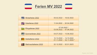 Ferien MV 2022 [upl. by Reniti]