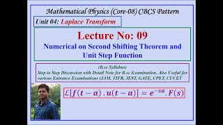 Numerical on Second Shifting Theorem and Unit Step Function [upl. by Arikahc]