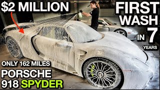 Porsche 918 Spyder First Wash in 7 Years Detail and Sell [upl. by Corella610]