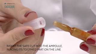 HOW TO OPEN AMPOULES SAFE CUT ENDOCARE SPF30 [upl. by Adnarym]