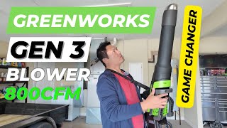 Greenworks 80V GEN 3 800CFM Brushless Blower [upl. by Netsirhk]