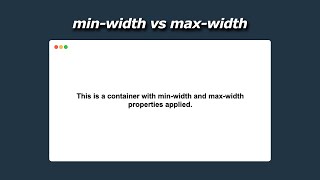 CSS Responsive Design Why to use minwidth amp maxwidth [upl. by Calabresi878]