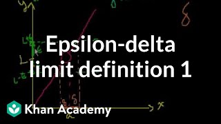 Epsilondelta limit definition 1  Limits  Differential Calculus  Khan Academy [upl. by Godart]