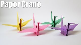 How to make a Paper Crane  Easy  Tutorial [upl. by Aitak953]