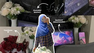 Muslimah Vlog  Studying accompanied by nasyid and rain [upl. by Tristam]