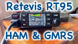 Retevis RT95 HAM and GMRS Mobile Radio in 4k UHD [upl. by Elime]