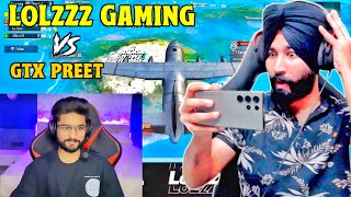 Big Youtuber vs Big Youtuber LoLzZz Gaming vs Gtx Preet Youtuber vs Youtuber Bgmi Video i Rush AJ [upl. by Kass]