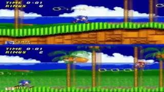 Sonic The Hedgehog 2Emerald Hill Zone2 PlayerGenesis Remastered [upl. by Tench]