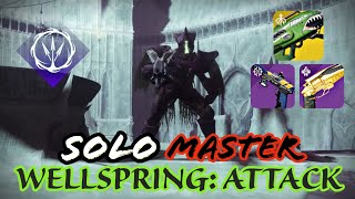 Solo Master WellSpring Attack on void Hunter  Destiny2 Season of the Wish [upl. by Nedearb]