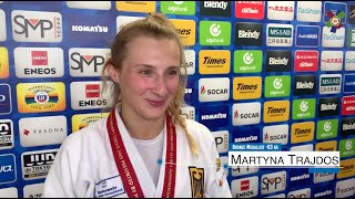 Judo World Championships Tokyo 2019 🎤Interview with Martyna Trajdos 🇩🇪 [upl. by Luapleahcim]