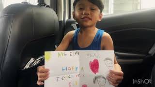 Franco’s DIY greeting card for Teacher’s Day [upl. by Kandace]