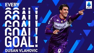 All of Dusan Vlahovic’s goals in the first half of the season  Every Goal  Serie A 202122 [upl. by Hasen]