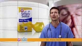 ARM amp HAMMER™ Simply Saline™ Neti Pot  Featuring Dr Travis Stork [upl. by Martyn]