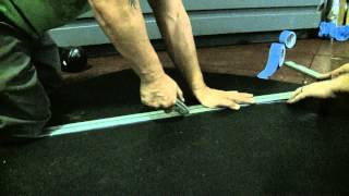 How to Cut Rubber Flooring [upl. by Ave730]