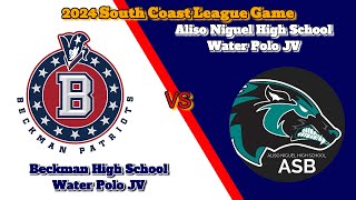 Beckman JV vs Aliso Niguel JV  2024 South Coast League Game 2nd Chance4K HD [upl. by Artinahs]