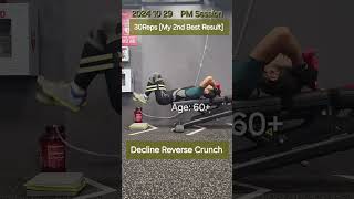 Decline Reverse Crunch 30RepsDaily SHORT Strength Training motivation Crunch 2024 10 29 [upl. by Gnurt84]