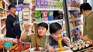 KOREAN CONVENIENCE STORE MUKBANG [upl. by Eatnoid]