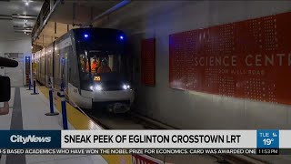 Sneak Peek at the Eglinton Crosstown LRT [upl. by Hadihsar]