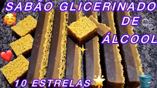 🧼 SABÃO GLICERINADO DE ÁLCOOL🫧 [upl. by Milissa]