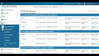 10  Listing HOS Violations in MyGeotab  Hours of Service Geotab Tutorial for Admins [upl. by Ruthe64]