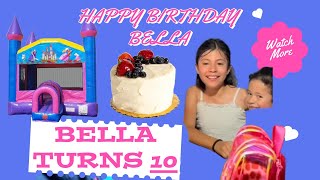 Happy Birthday Bella Turns 10 lets party [upl. by Gerdeen]