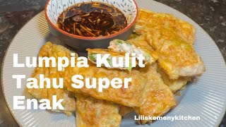 Lumpia Kulit Tahu Super Enak Dan Gurih  Bean Curd Roll Dim Sum Recipe [upl. by Thesda]