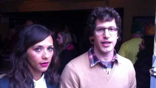 Andy Samberg and Rashida Jones Take Tim and Erics Billion Dollar Movie Pledge [upl. by Aiek]