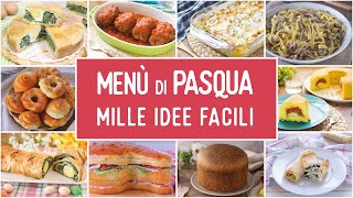 COMPILATION DI IDEE PER IL MENÙ DI PASQUA  Tante Ricette Facili per Antipasti Primi e Secondi [upl. by Ykcaj]