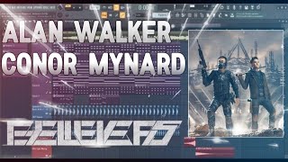 Alan Walker x Conor Maynard  Believers FL Studio Stock Plugins Remake [upl. by Burrill]