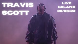 TERREMOTO AL CONCERTO DI TRAVIS SCOTT  Travis Scott Milano 300623 travisscott travisscottlive [upl. by Enialehs]