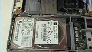 iBook G4 12quot Disassembly Repair  Hard Drive Removal [upl. by Ahsoyek]