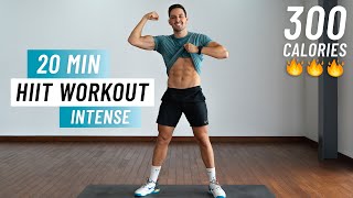 20 Min Fat Burning HIIT Workout  Full body Cardio No Equipment No Repeat [upl. by Aimas766]