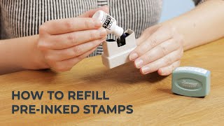 How to Refill PreInked Stamps [upl. by Jarad573]