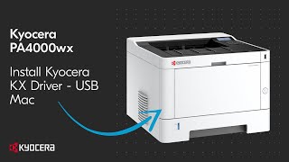 Kyocera PA4000WX Mac Printer Driver USB Installation [upl. by Zysk513]