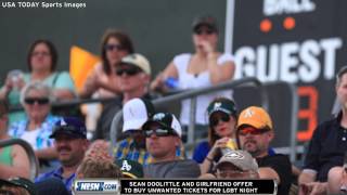 Sean Doolittles Girlfriend Buys Tickets To Fill Stands At Oakland As LGBT Pride Night [upl. by Shanna]