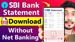 SBI bank statement kaise nikale  SBI statement pdf download without Net Banking  sbi banking [upl. by Anerrol]