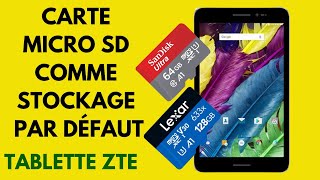 Comment définir une carte Micro SD comme stockage interne ou amovible sur une Tablette  Android [upl. by Esertak]