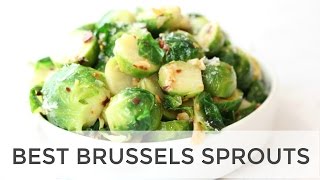 The Best Brussels Sprouts Recipe  Easy Healthy Side Dish [upl. by Rhpotsirhc]