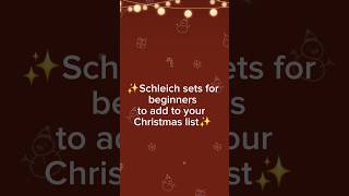 Pt1 Beginner schleich sets to add to your Christmas list🎁 schleich schleichhorseclub [upl. by Atsillak]