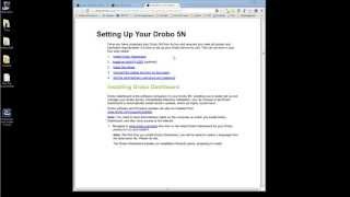 Drobo 5N Intro 3 Dashboard Install [upl. by Dunseath]
