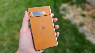 DBrand Leather Skin  Spigen Ultra Hybrid Case Review  Pixel Fold Cases [upl. by Schurman555]