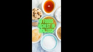 10 Foods Highest in Maltose [upl. by Deyes]