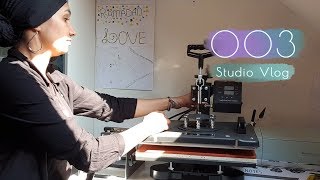 Studio Vlog 003  Nieuwe transferpers en sublimatie printer testen [upl. by Zinck507]