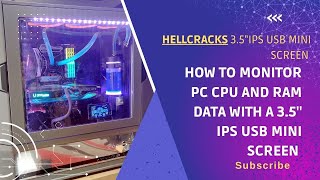 How to Monitor PC CPU and RAM Data with a 35quot IPS USB Mini Screen  AIDA64 Sensor Panel Setup Guide [upl. by Levenson]