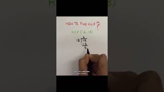 HCF using Long Division Method … youtubeshorts maths [upl. by Ylelhsa]