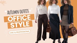 🍂 Stylish Autumn Workwear Outfits  Casual Friday Looks  Chic amp Professional Office Style 🍁 [upl. by Blau]