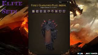 13 Elite Sets Dread Flame Demonic PvP Illusion 200 Mounts WoD CM Gold 13x Lv 50 Sold [upl. by Lora]