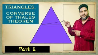 TRIANGLE converse of thales theorem l part 2 l maths class10 [upl. by Cianca]