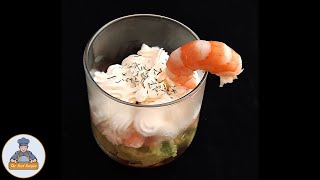 Verrines Avocats Crevettes Fromage Frais  Recette Facile [upl. by Llehcam300]